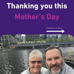 This Mother’s Day, we’re thinking of all the mums and mother figures whose lives have been touched by cancer. For many today is full of love and celebration. For others, it can feel a little heavier. Both are part of what today can hold. Rosemary is a proud mother and grandmother who has been treated for ovarian cancer three times. Thanks to effective cancer treatments and a clinical trial, Rosemary has been given something incredibly precious – more time. More time with her children, and more time watching her grandchildren grow. Rosemary’s story is a shining example of how cancer research can allow better futures for mothers and families. Thank you for supporting Peter Mac – you are helping to give more mothers the gift of hope. To read more about Rosemary's cancer journey, visit the link in our bio.